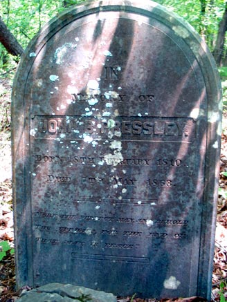 Headstone of John Brockinton Pressley