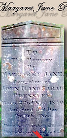 Margaret Jane Pressley Headstone