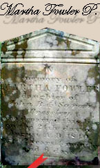 Martha Fowler Pressley Headstone