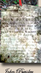 John Pressley Headstone